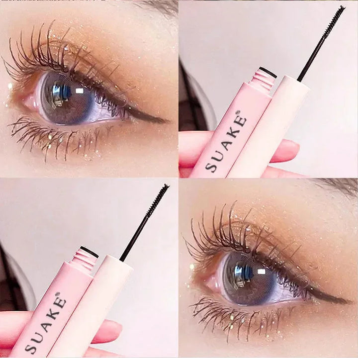 Silk Fiber Waterproof Mascara – Ultra-Fine Brush, Long & Curled Lashe