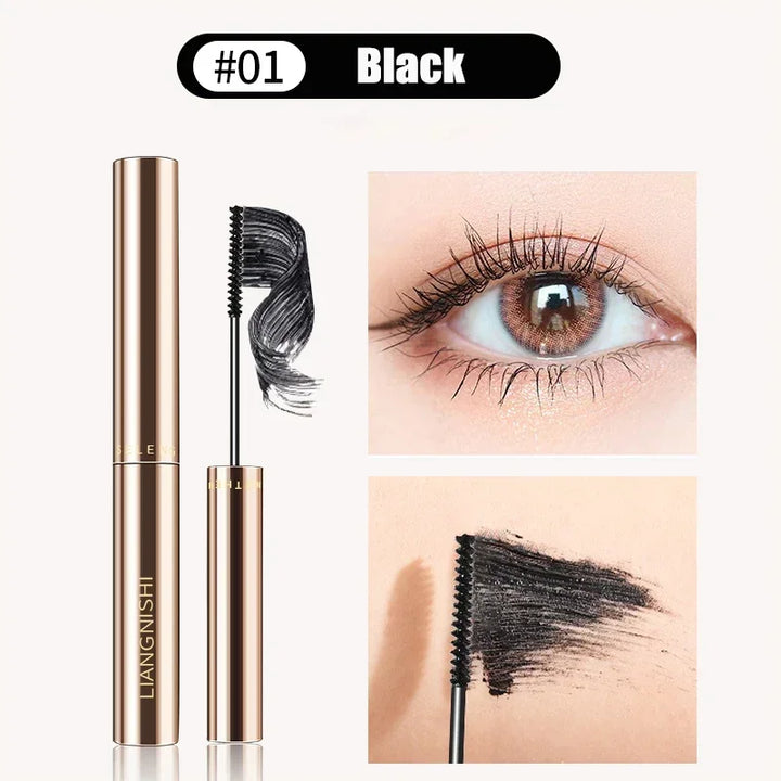 Silk Fiber Waterproof Mascara – Ultra-Fine Brush, Long & Curled Lashe